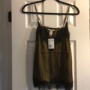NWT H&M Lace Detail Camisole, Size 4 🎊🎉